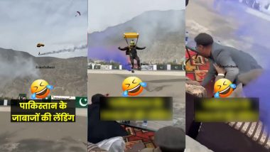 VIDEO: पाकिस्तानी कमांडो की पैरा जंपिंग फेल!  लैंडिंग के दौरान दर्शकों को किया घायल, वीडियो वायरल