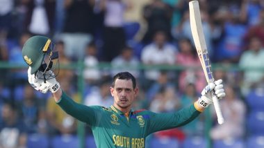 Quinton de Kock Century: सलामी बल्लेबाज क्विंटन डी कॉक ने जड़ा शतक, साउथ अफ्रीका की मजबूत शुरुआत