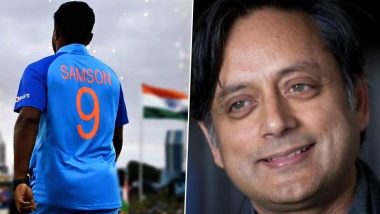 Shashi Tharoor On Sanju Samson: ऑस्ट्रेलिया के खिलाफ टी20 सीरीज के लिए संजू सैमसन को टीम इंडिया की स्क्वाड में नहीं मिली जगह, शशि थरूर ने उठाए सवाल