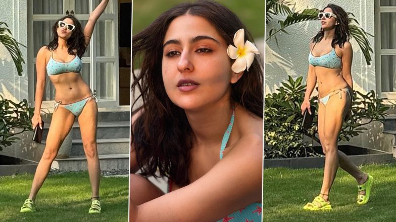 Sara Ali Khan ने ब्लू बिकनी में शेयर की हॉट तस्वीरें, फ्लॉन्ट किए सेक्सी कर्व्स (See Pics)