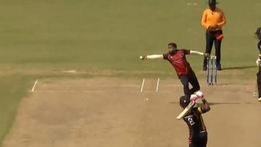 Terrance Hinds Pulls Off Stunning Catch Video: सुपर50 कप सेमीफ़ाइनल में टेरेंस हिंड्स ने लपका शानदार कैच, देखें खुबसूरत कॉट एंड बॉल्ड का वीडियो