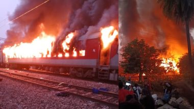 Vaishali Express Fire Video: इटावा में 12 घंटे के अंदर 2 ट्रेनों में लगी आग, यात्रियों ने चलती Train से कूद कर बचाई जान