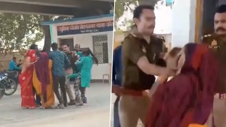 UP: ललितपुर के नेहरू नगर के थाने में दरोगा के साथ महिलाओं ने गाली गलौज के साथ की मारपीट, किसी तरह खुद को बचाया- देखें वीडियो