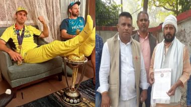 UP: अलीगढ़ में ऑस्ट्रेलियाई क्रिकेटर Mitchell Marsh के खिलाफ थाने में शिकायत दर्ज, World Cup Trophy पर रखा था पैर