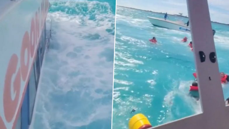 Viral Video: समंदर की खतरनाक लहरों में यात्रियों से भरी नाव डूबी, हादसे का खौफनाक वीडियो हुआ वायरल