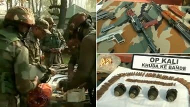 J&K: जम्मू-कश्मीर के उरी सेक्टर में मारे गए आतंकियों से सुरक्षा बलों ने भारी मात्रा में हथियार और गोला-बारूद बरामद किए