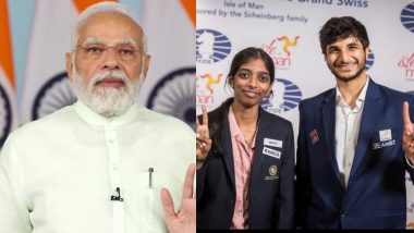 FIDE Grand Swiss Open 2023 Titles: फाइड ग्रैंड स्विस ओपन का खिताब जीतने के लिए PM मोदी ने वैशाली रमेशबाबू और विदित गुजराती को दी बधाई, देखें Tweet