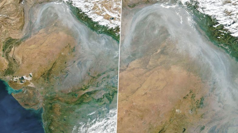 Pollution Alert: दिल्ली ही नहीं पंजाब से लेकर बंगाल की खाड़ी तक फैला है प्रदूषण, नासा ने शेयर की धुंध की सैटेलाइट तस्वीर