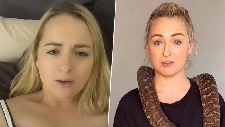 OMG! प्राइवेट पार्ट पर अजगर ने काटा, सीन के दौरान ऑस्ट्रेलियाई Pornstar के पार्टनर पर पालतू सांप ने किया हमला