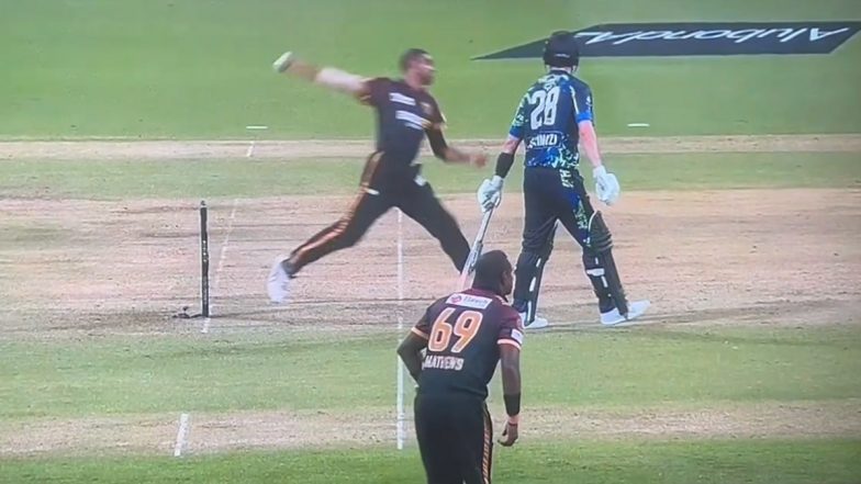 Abhimanyu Mithun No Ball: टी10 लीग में अभिमन्यु मिथुन की नो बॉल ने मचाया बवाल, प्रशंसकों ने दी अपनी प्रतिक्रिया (वीडियो देखें)