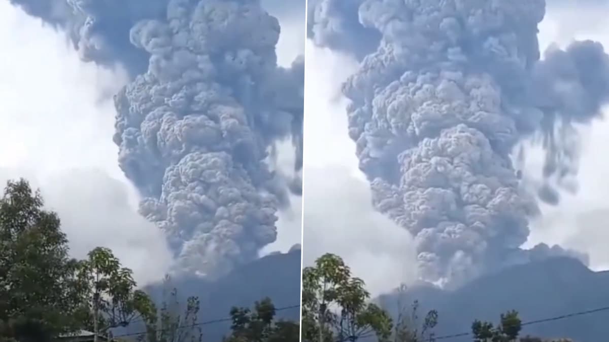 Indonesia Volcano Erupts: इंडोनेशिया का मेरापी ज्वालामुखी फटा