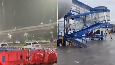 Chennai Airport: चक्रवाती तूफान मिचौंग का असर, भारी बारिश के कारण चेन्नई एयरपोर्ट पर परिचालन ठप.. कई उड़ानों पर पड़ा असर