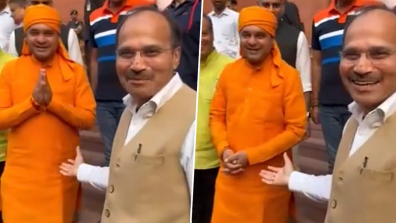 CM Bante Hi Pehla Kaam Kya Karenge: 'नया सीएम बन रहे हैं ना..', महंत बालकनाथ को देखते ही बोले अधीर रंजन चौधरी, BJP नेता ने दिया जवाब; देखें VIDEO