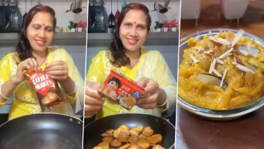 Parle-G & Little Hearts Halwa: महिला ने अपने किचन में बनाया ऐसा अजीबोगरीब हलवा, वीडियो देख माथा पीट लेंगे आप!