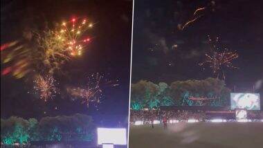 Fireworks In Adelaide During BBL Match On New Year's Eve: नए साल की पूर्व संध्या पर बीबीएल मैच के दौरान एडिलेड में जमकर हुई आतिशबाजी, देखें शानदार वीडियो