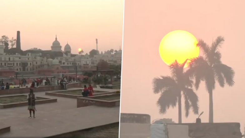 Uttar Pradesh: अयोध्या में साल 2023 का आखिरी सूर्यास्त देखा गया, देखें वीडियो