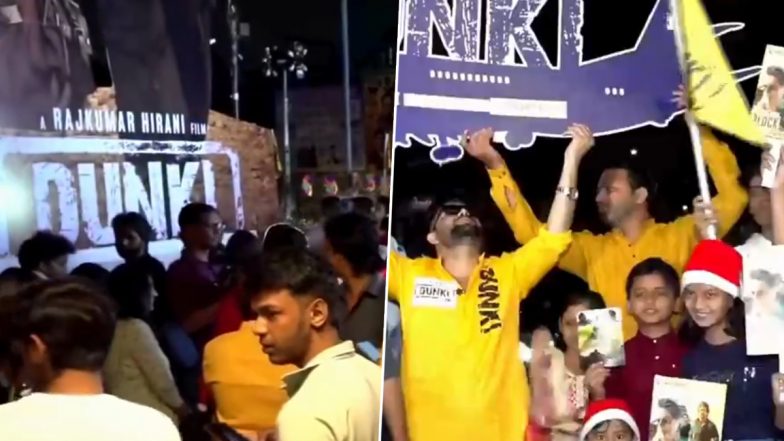 Dunki Fever: शाहरुख खान की फिल्म ‘डंकी’ हुई रिलीज, फर्स्ट डे-फर्स्ट शो देखने के लिए बेताब दिखे फैंस; देखें VIDEO