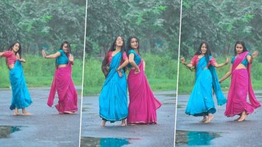Viral Dance Video: दो लड़कियों ने साड़ी पहनकर बारिश में भीगते हुए 'कोई लड़की है' गाने पर किया डांस, वीडियो हुआ वायरल