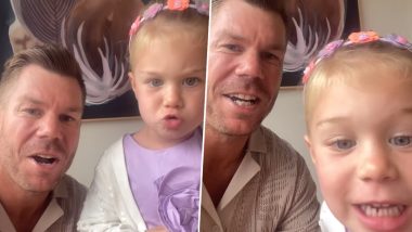 David Warner Shares Adorable Video: क्रिसमस 2023 पर प्रशंसकों को दी शुभकामनाएं, बेटी इस्ला के साथ मनमोहक साझा किया वीडियो