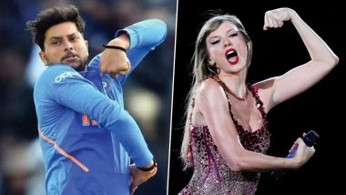 Taylor Swift and Kuldeep Yadav Bowling Action Memes: अमेरिकी गायिका टेलर स्विफ्ट की वायरल तस्वीर पर कुलदीप यादव से हुई तुलना, सोशल मीडिया पर आई मीम की बौछार