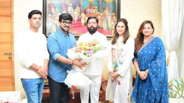 Ram Charan Meets CM Eknath Shinde: राम चरण ने पत्नी उपासना के साथ महाराष्ट्र के मुख्यमंत्री एकनाथ शिंदे से की मुलाकात