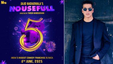 Housefull 5 New Release Date: अक्षय कुमार स्टारर कॉमेडी फिल्म अब अगल साल दिवाली पर नहीं, बल्कि इस तारीख को होगी रिलीज (View Pic)