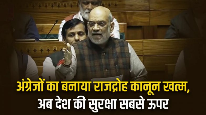 VIDEO: कोई देश के झंडे, सुरक्षा व संपत्ति से साथ खिलवाड़ करेगा, तो जेल जाएगा, लोकसभा में गरजे अमित शाह