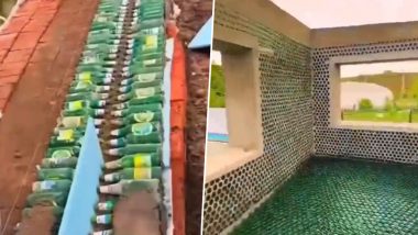 Viral Video: कांच की बेकार बोतलों से इंजीनियर्स ने दिखाई गजब की कलाकारी, बना दिया खूबसूरत मकान