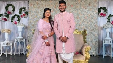 Chetan Sakariya Gets Engaged: आईपीएल ऑक्शन से पहले भारतीय तेज गेंदबाज चेतन सकारिया ने गर्लफ्रेंड के साथ की सगाई, देखें कपल की खुबसूरत तस्वीरें