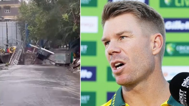 David Warner On Chennai Flood: डेविड वार्नर ने चेन्नई बाढ़ पीड़ितों के लिए व्यक्त की संवेदना, जारी प्राकृतिक आपदा के बीच सपोर्ट और सुरक्षा का किया आग्रह