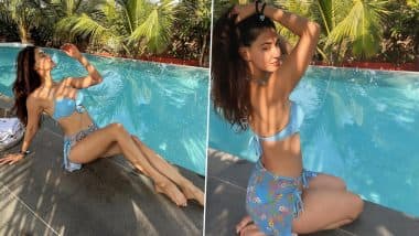 Disha Patani ने ब्लू बिकनी पहन फ्लॉन्ट किए सेक्सी कर्व्स, एक्ट्रेस की हॉटनेस ने बढ़ाया स्विमिंग पूल का पारा (View Pics)