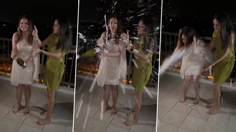 Viral Video: शैंपेन की बोतल को शेक करके खोलना पड़ा लड़कियों को भारी, अगले ही पल हो गया ऐसा कांड