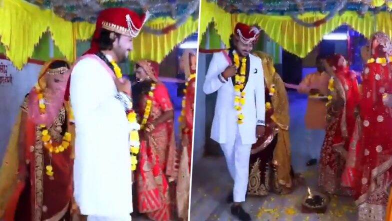 शख्स ने शादी के मंडप में एक साथ चार लड़कियों संग लिए सात फेरे, लोग बोले- किस्मत हो तो ऐसी (Watch Video)
