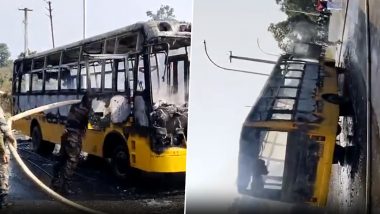 MP Bus Fire Video: मध्य प्रदेश के जबलपुर में बड़ा हादसा टला, स्कूल बस में लगी आग