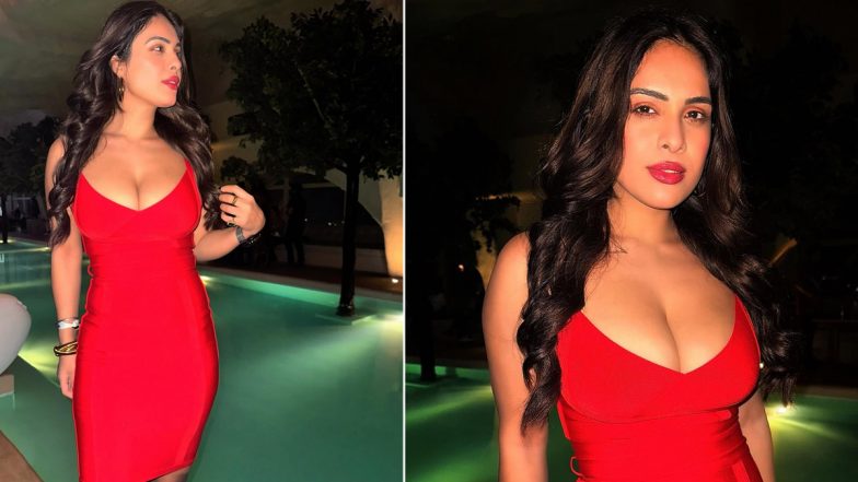 भोजपुरी अदाकारा Neha Malik का रेड बॉडीकॉन ड्रेस में दिखा स्टनिंग अवतार, एक्ट्रेस के किलर पोज देख यूजर्स हुए मदहोश (View Pics)