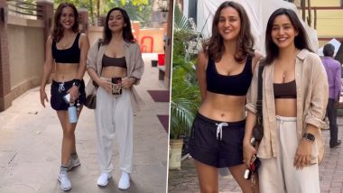 जिम के बाहर शर्मा सिस्टर्स ने बिखेरा जलवा, Neha Sharma और Aisha Sharma के सेक्सी कर्व्स देख यूजर्स हुए घायल (Watch Video)