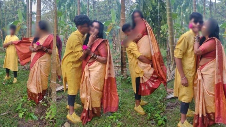 Teacher, Student Romantic Photoshoot: कर्नाटक में स्टडी टूर के दौरान छात्र के साथ रोमांटिक फोटोशूट में व्यस्त दिखी टीचर, तस्वीरें हुईं वायरल