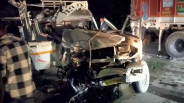 Rajasthan Road Accident: राजस्थान के बीकानेर में श्रीडूंगरगढ़ NH पर भीषण सड़क हादसा, ट्रक-पिकअप की टक्कर में 4 लोगों की मौत- Video