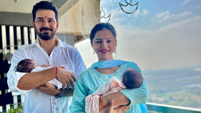 Rubina Dilaik's Twins: रुबीना दिलैक ने जुड़वा बेटियों की तस्वीरें शेयर कर किया खुलासा, 'एक महीने की हो गईं जीविका और एधा' (View Pics)