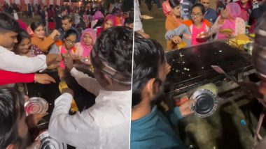 शादी में खाने के लिए जब काउंटर पर टूट पड़े मेहमान, फिर जो हुआ... Viral Video देख छूट जाएगी आपकी हंसी