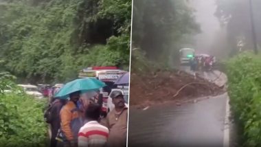 Tamil Nadu landslide Video: तमिलनाडु में भारी बारिश के बाद नीलगिरी जिले के कुन्नूर में भूस्खलन, यातायात प्रभावित