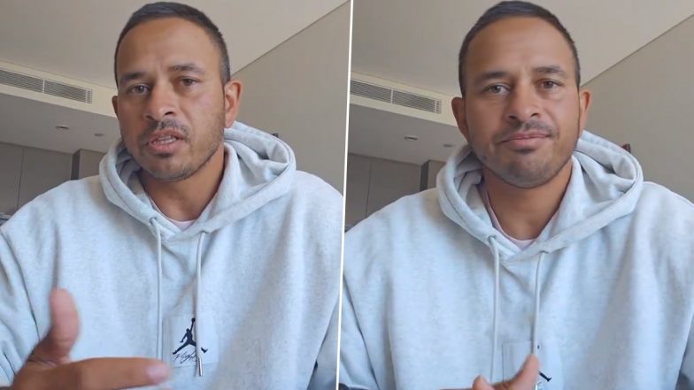 Usman Khawaja Support Palestine: उस्मान ख्वाजा के फ़िलिस्तीन के समर्थन में जूतों की तस्वीर शेयर करने के बाद ICC ने जताई आपत्ति, ऑस्ट्रलियाई बल्लेबाज ने विडियो जारी कर दिया कड़ा संदेश