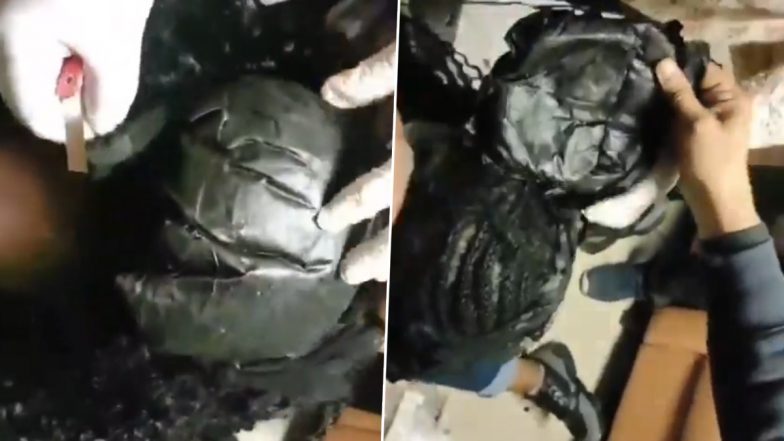 Drugs Under Wigs: महिला ने अपने बालों और इनरवियर के अंदर छुपाई थी ड्रग्स, DRI अधिकारियों ने ऐसे पकड़ा | Video