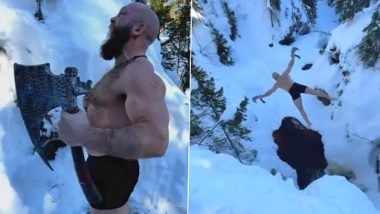 Ice Diving: कंपाने वाली कड़ाके की ठंड में आइस डाइविंग करता दिखा शख्स, Viral Video में नजारा देख उड़ जाएंगे आपके होश
