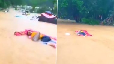 Viral Video: इस शख्स के आगे तो कुंभकर्ण भी है फेल, बाढ़ में बह जाने के बाद भी नहीं टूटी इसकी नींद