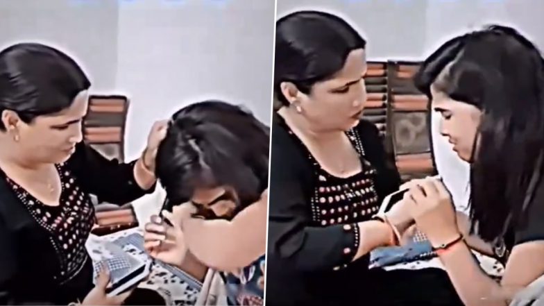 Funny Video: बॉयफ्रेंड से फोन पर छुपकर बात कर रही थी लड़की, मां ने देसी अंदाज में उतार दिया बेटी के प्यार का नशा