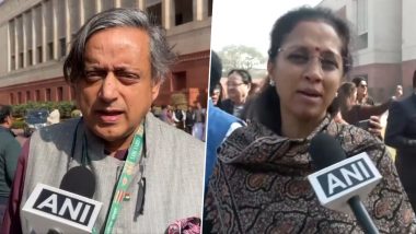 141 Opposition MPs Suspended: शशि थरूर, सुप्रिया सुले सहित 49 सांसद आज हुए सस्पेंड, अब तक 141 सांसदों पर एक्शन