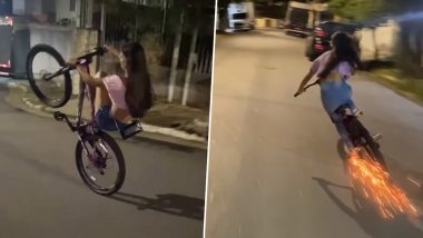 Stunt Viral Video: पापा की परी ने साइकिल पर खतरनाक इतना खतरनाक स्टंट, वायरल वीडियो देख आप भी रह जाएंगे दंग