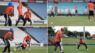 Team India Training Video: दक्षिण अफ्रीका के खिलाफ बॉक्सिंग डे टेस्ट से पहले टीम इंडिया ने सेंचुरियन में फील्डिंग स्किल्स को दिया धार, देखें वीडियो