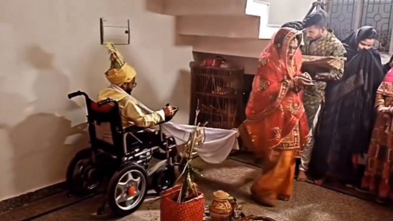 Viral Video: व्हीलचेयर पर बैठे दिव्यांग दूल्हे के साथ दुल्हन ने लिए सात फेरे, दिल जीतने वाला वीडियो हुआ वायरल